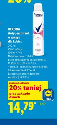 Antyperspirant w sprayu dla kobiet Rexona Sexy Bouquet promocja w Lidl