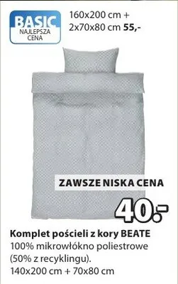 Komplet pościeli z kory BEATE promocja w Jysk