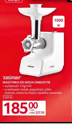 Maszynka do mięsa ZMM3511B Zelmer promocja w Selgros