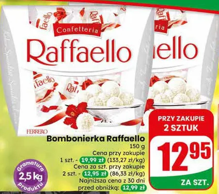 Bombonierka Raffaello Ferrero promocja w Dino