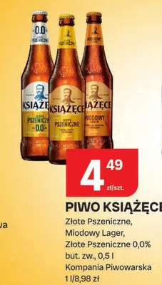 Piwo Książęce Złote Pszeniczne promocja w Chorten