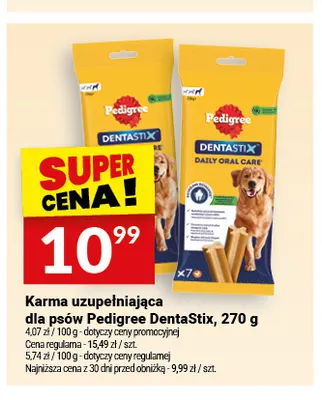 Karma uzupełniająca dla psów Pedigree DentaStix Daily Oral Care promocja w Twój Market