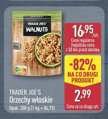 Orzechy włoskie Trader Joe's promocja w Aldi