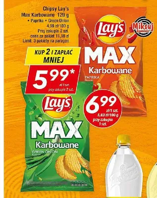 Chipsy Lay's Max Karbowane promocja w LEWIATAN