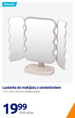 Lusterko do makijażu z oświetleniem promocja w Action