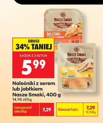 Naleśniki z serem Nasze Smaki promocja w Biedronka