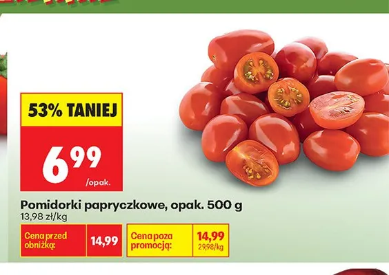 Pomidorki papryczkowe promocja w Biedronka