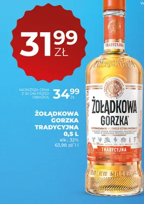 Wódka Żołądkowa Gorzka Tradycyjna promocja w Duży Ben
