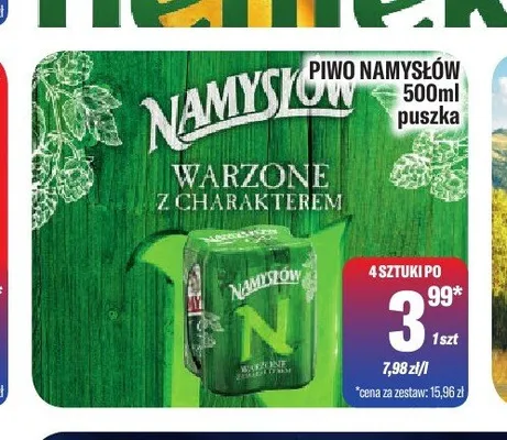 Piwo Namysłów promocja w Tomi Markt