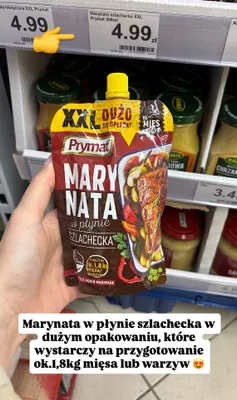 Marynata w płynie szlachecka XXL promocja w Dino