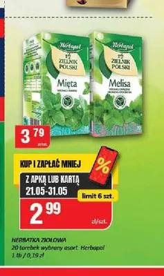 Herbatka ziołowa Herbapol promocja w Chorten