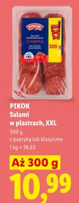 Salami w plastrach z papryką XXL Pikok promocja w Lidl
