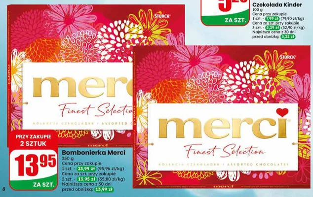 Bombonierka Merci promocja w Dino