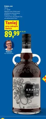 Rum Kraken Black Spiced promocja w Lidl