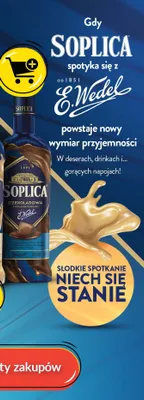Likier Soplica Czekoladowa z dodatkiem czekolady E. Wedel promocja w Biedronka