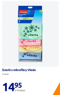 Ścierki z mikrofibry Vileda promocja w Action