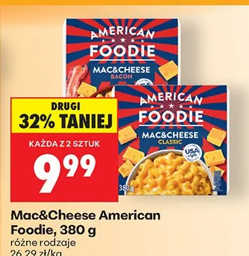 Mac&Cheese, różne rodzaje promocja w Biedronka