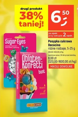 Posypka cukrowa różne rodzaje promocja w Dealz