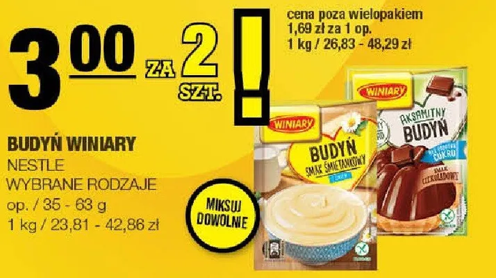 Budyń promocja w SPAR