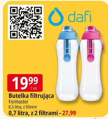 Butelka filtrująca Formaster 0,5 litra, z filtrem promocja w Leclerc
