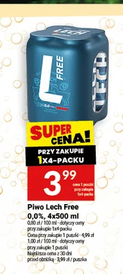 Piwo bezalkoholowe Lech promocja w Twój Market