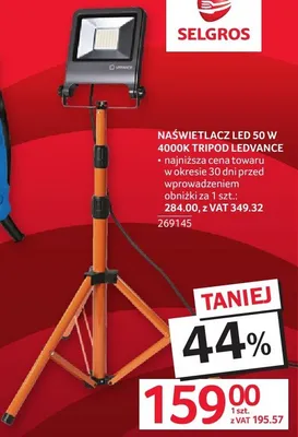 Naświetlacz LED 50 W 4000K Tripod Ledvance promocja w Selgros