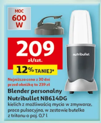 Blender personalny NB614DG promocja w Auchan