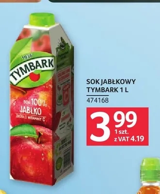 Sok jabłkowy Tymbark promocja w Selgros