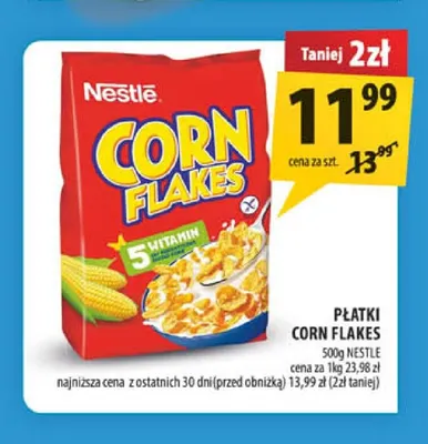Płatki Corn Flakes Nestlé promocja w Arhelan
