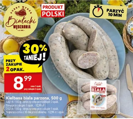 Kiełbasa biała parzona promocja w Twój Market