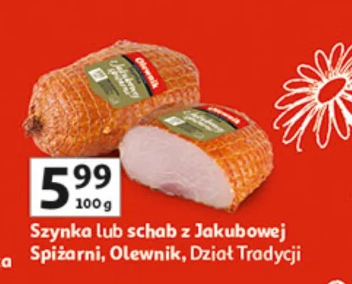 Szynka Lia schab z Jakubowej Spizarni, Dział Tradycji promocja w Auchan