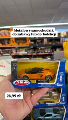 Samochodzik metalowy MSZ Lamborghini Aventador Roadster promocja w Biedronka