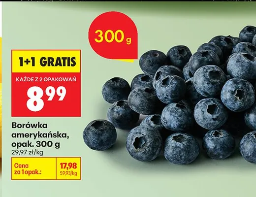 Borówka amerykańska promocja w Biedronka