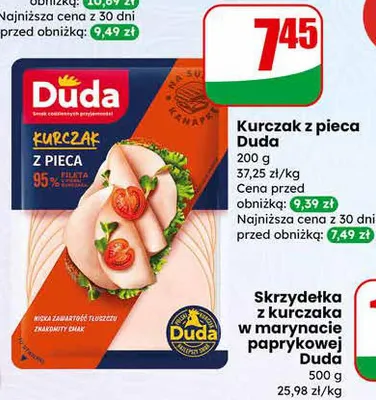 Skrzydełka z kurczaka w marynacie paprykowej Duda promocja w Dino