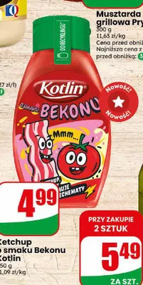 Ketchup o smaku Bekonu Kotlin promocja w Dino