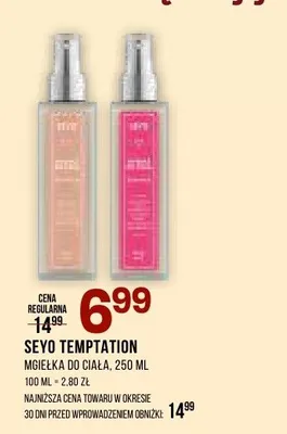 Mgiełka do ciała SEYO Temptation promocja w Drogerie Natura