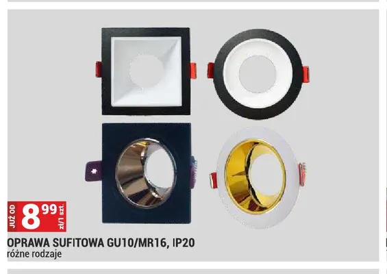 Oprawa sufitowa GU10/MR16 IP20 promocja w Merkury Market