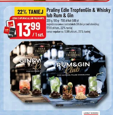 Praliny Edle Tropfen in Gin & Whisky promocja w POLOmarket