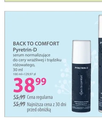 Serum normalizujące Back to Comfort Pyretrin-D promocja w Hebe