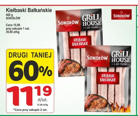 Kiełbaski Bałkańskie Sokołów promocja w Marketvita