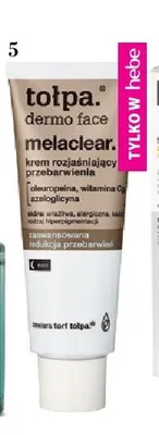Krem rozjaśniający przebarwienia na noc Tołpa dermo face melaclear promocja w Hebe