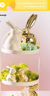 Zając ceramiczny, różne wzory i kolory promocja w Biedronka