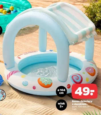 Basen dziecięcy z daszkiem promocja w Netto