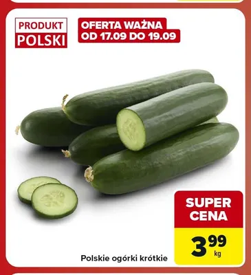 Polskie ogórki krótkie promocja w Carrefour Market