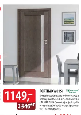 Skrzydło wewnętrzne POL-SKONE FORTIMO W01S1 promocja w Dobre Dla Domu