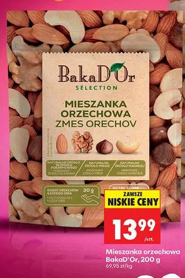 Mieszanka orzechowa BakaD'Or Sélection promocja w Biedronka
