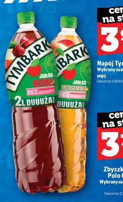 Napój Tymbark jabłko brzoskwinia promocja w TOPAZ