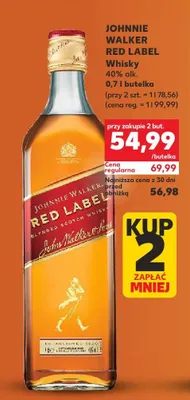 Whisky Johnnie Walker Red Label 0,7 l promocja w Kaufland