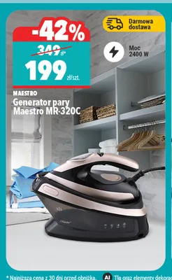 Generator pary Maestro MR-320C promocja w Biedronka Home