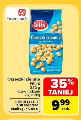 Orzeszki ziemne Felix promocja w Carrefour